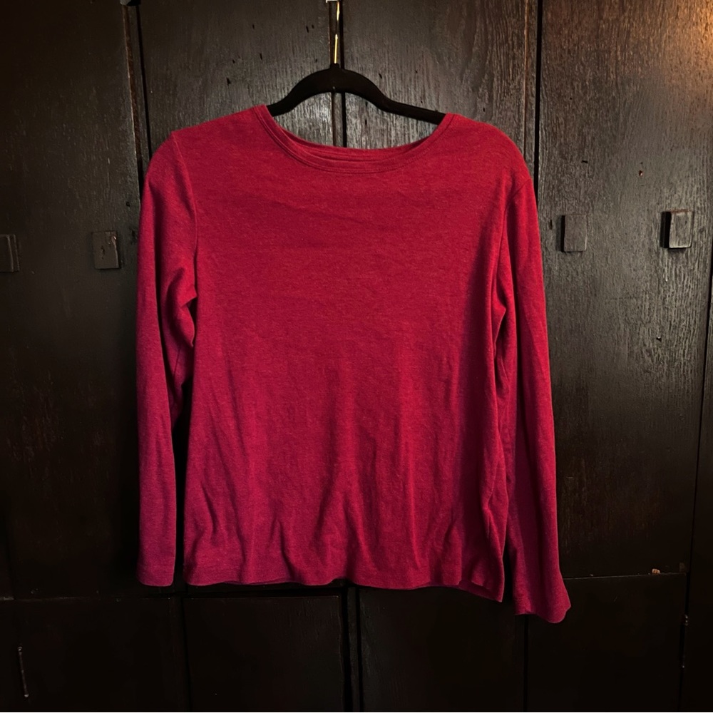 Christopher & Banks - Long Sleeve Red Tee - Size M